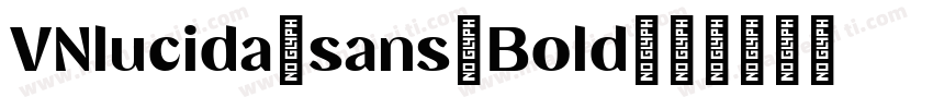 VNlucida sans Bold字体转换